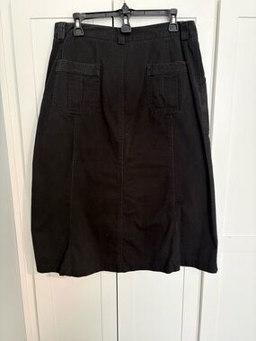 Covington Classic A line denim Black Skirt